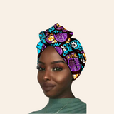 Foulard Africain Femme Fleuri