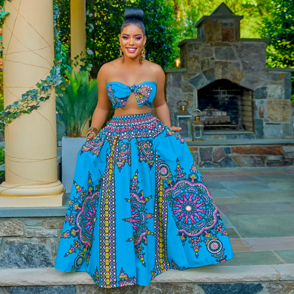 Ensemble jupe pagne wax clearance