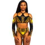 Maillot de bain femme avec imprimé africain