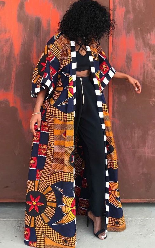 Ensemble Veste en Pagne Africain pour Femme Royaume d Afrique