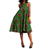 Sukienka przyszłej mamy z afrykańskiej przepaski na biodrach 