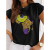 Camiseta Mujer Algodón Étnico Africano 