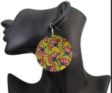 Boucles d'Oreilles Style Africain Jaune